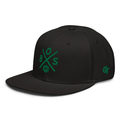 Boston Basketball Snapback Cap Retro BOS Basketball Cross Hat
