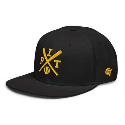 Pittsburgh Baseball Snapback Cap Retro PIT Baseball Bats Hat
