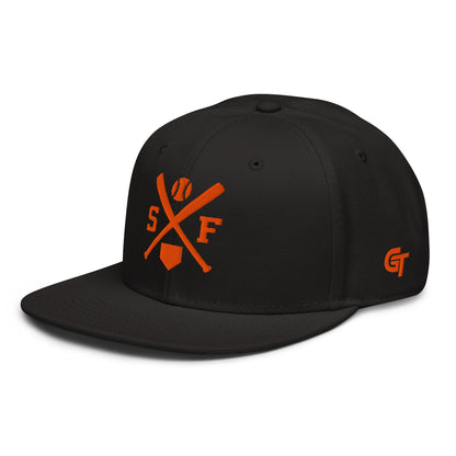 San Francisco Baseball Snapback Cap Retro SF Baseball Bats Hat