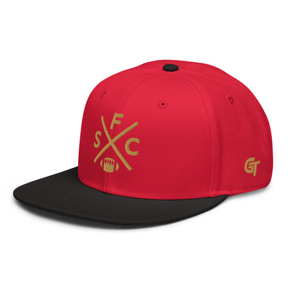 San Francisco Football Snapback Cap Retro SFC Football Cross Hat