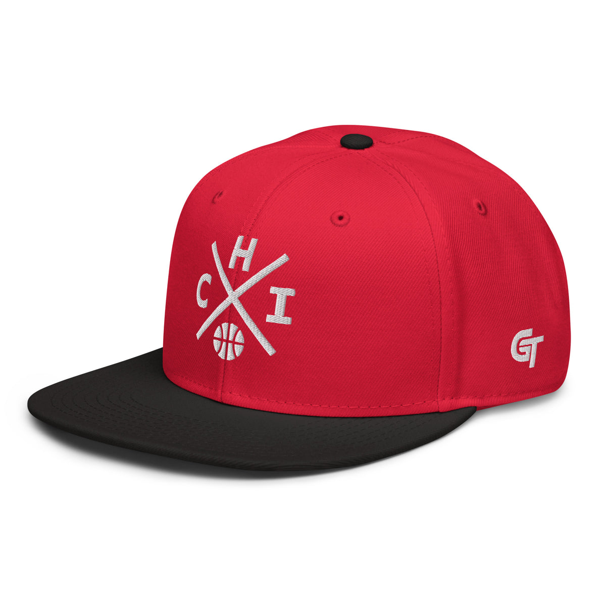 Chicago Basketball Snapback Cap Retro CHI Basketball Cross Hat