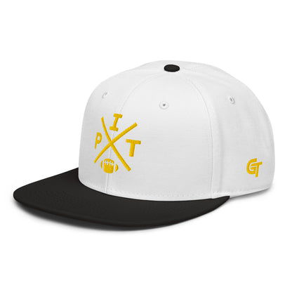 Pittsburgh Football Snapback Cap Retro PIT Football Cross Hat