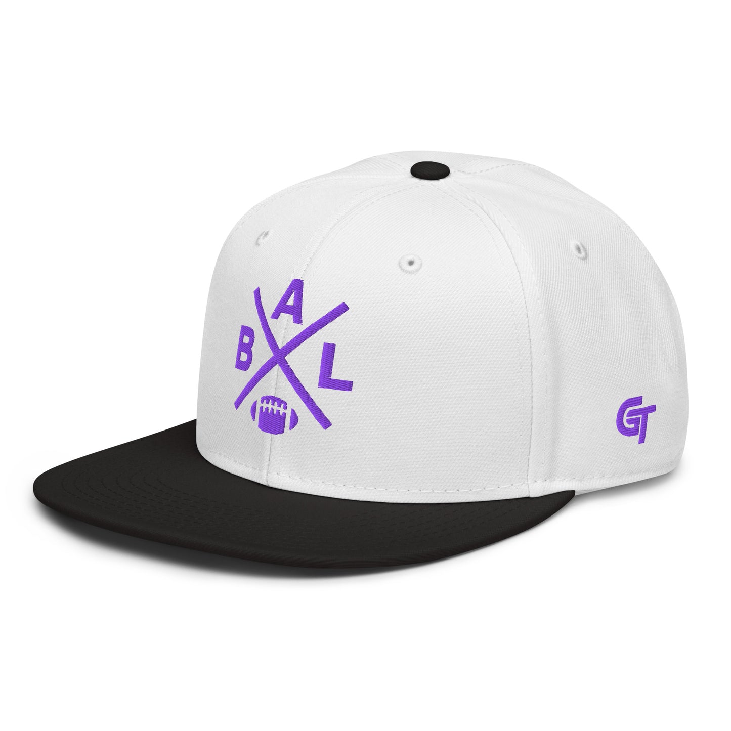 Baltimore Football Snapback Cap Retro BAL Football Cross Hat