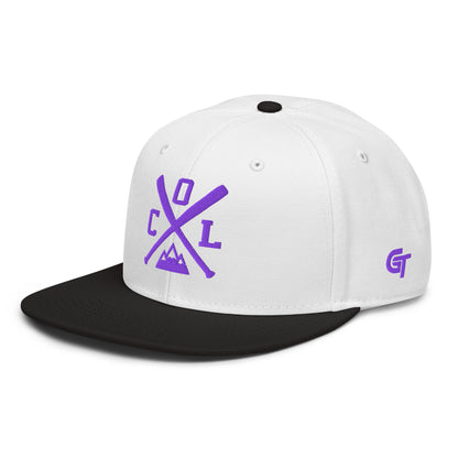 Colorado Baseball Snapback Cap Retro COL Baseball Bats Hat