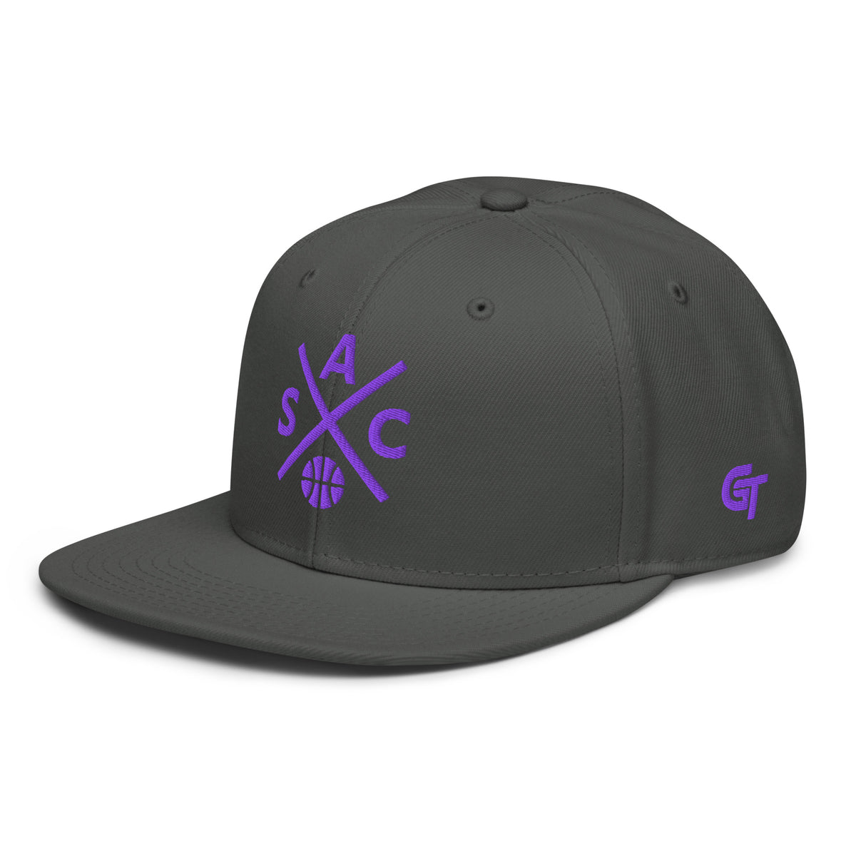 Sacramento Basketball Snapback Cap Retro SAC Basketball Cross Hat