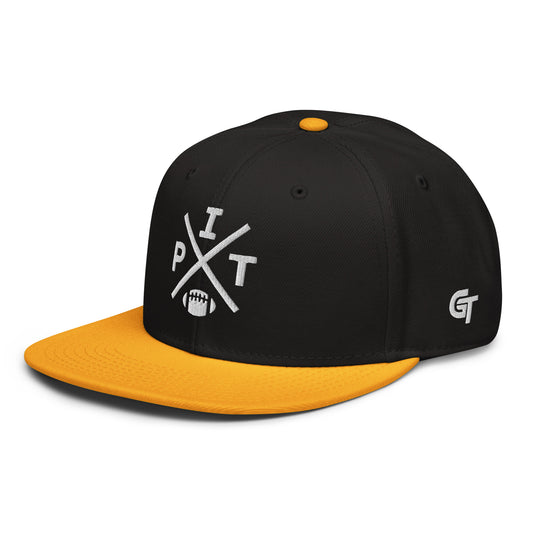 Pittsburgh Football Snapback Cap Retro PIT Football Cross Hat