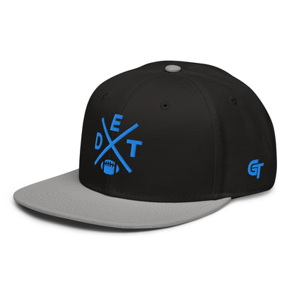 Detroit Football Snapback Cap Retro DET Football Cross Hat