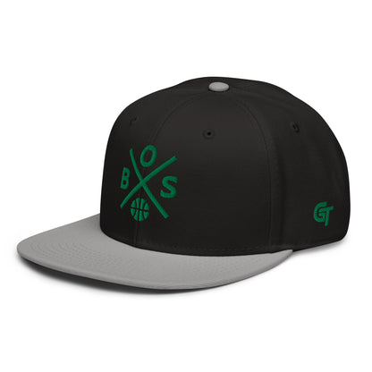 Boston Basketball Snapback Cap Retro BOS Basketball Cross Hat