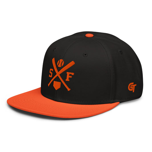 San Francisco Baseball Snapback Cap Retro SF Baseball Bats Hat