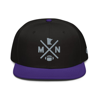 Minnesota Football Snapback Cap Retro MN Football Cross Hat