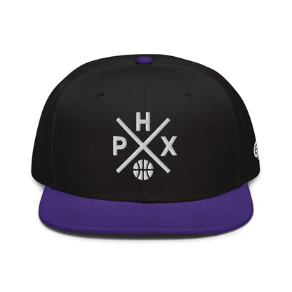 Phoenix Basketball Snapback Cap Retro PHX Basketball Cross Hat