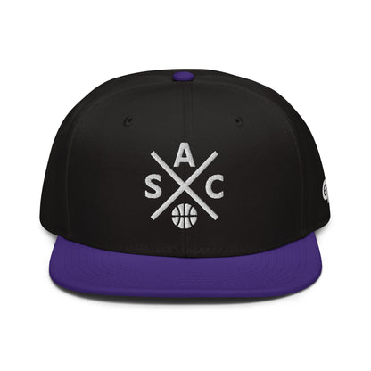 Sacramento Basketball Snapback Cap Retro SAC Basketball Cross Hat
