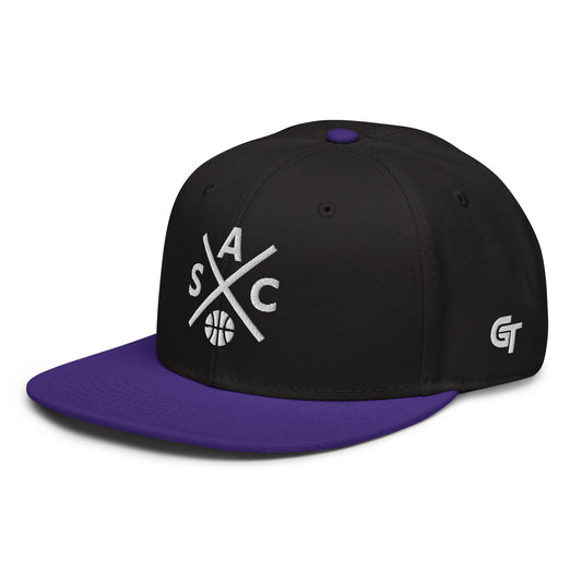 Sacramento Basketball Snapback Cap Retro SAC Basketball Cross Hat