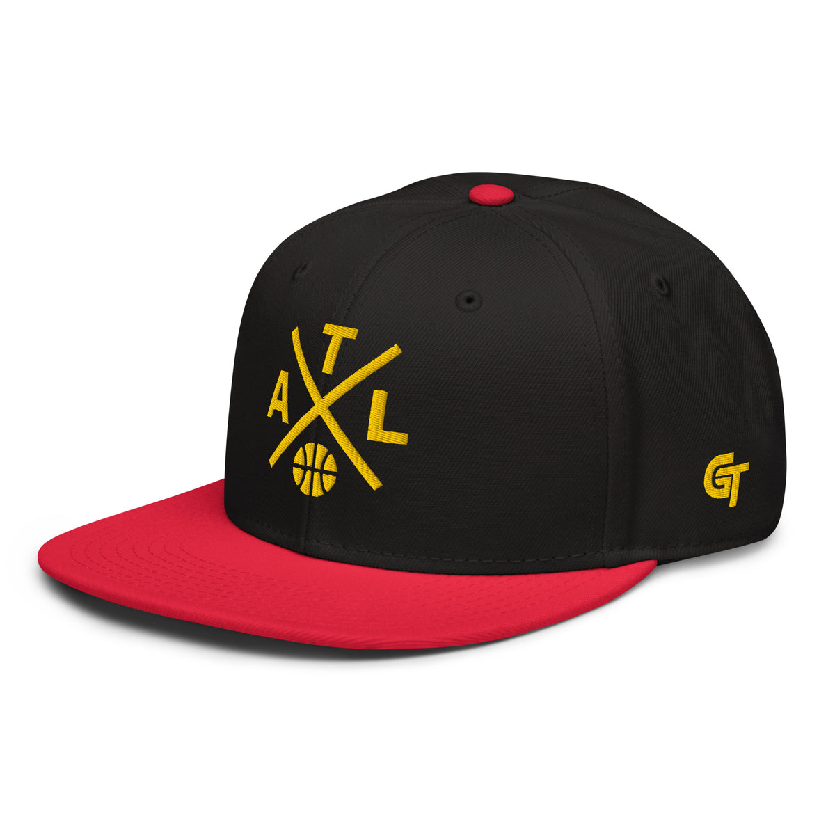 Atlanta Basketball Snapback Cap Retro ATL Basketball Cross Hat