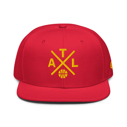 Atlanta Basketball Snapback Cap Retro ATL Basketball Cross Hat