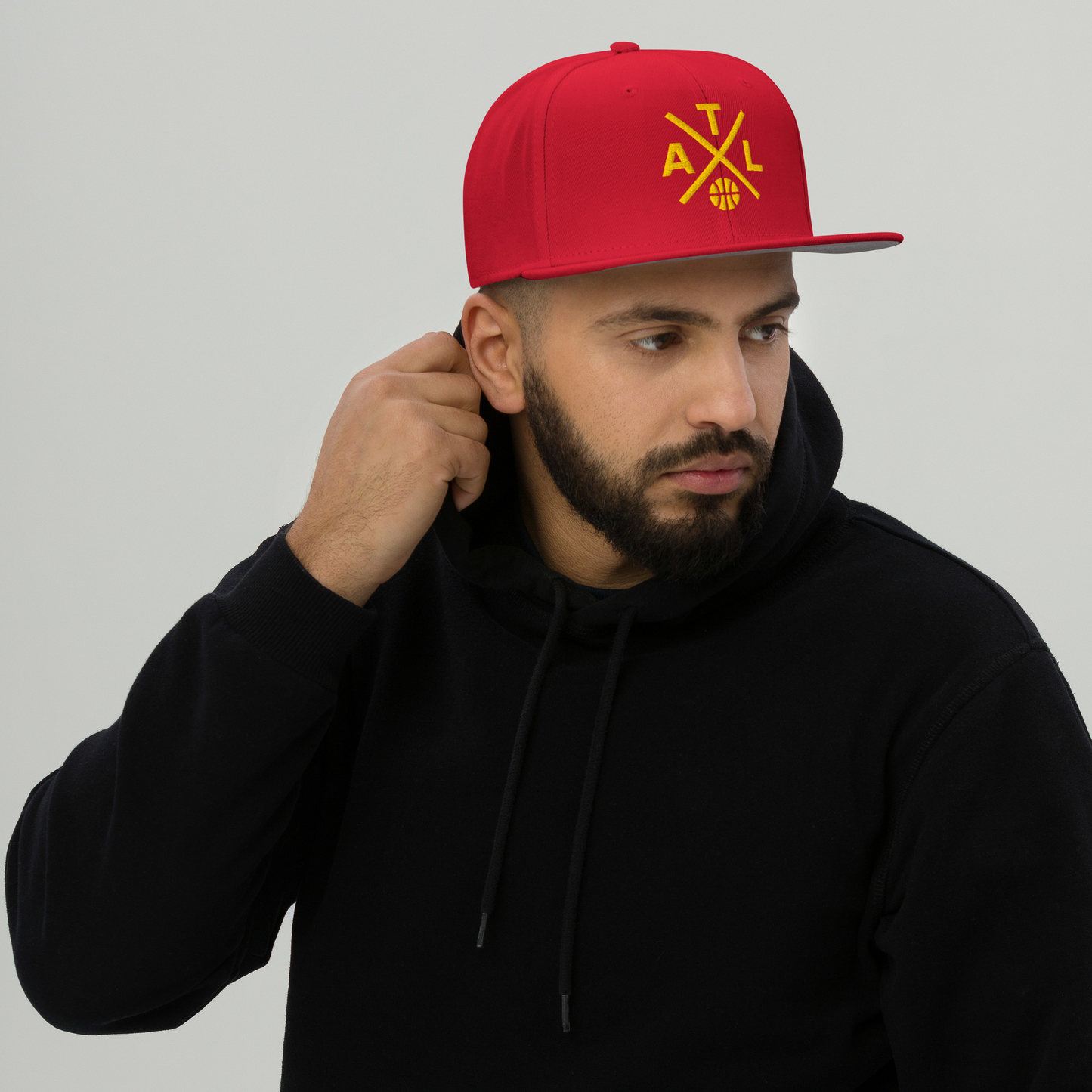 Atlanta Basketball Snapback Cap Retro ATL Basketball Cross Hat
