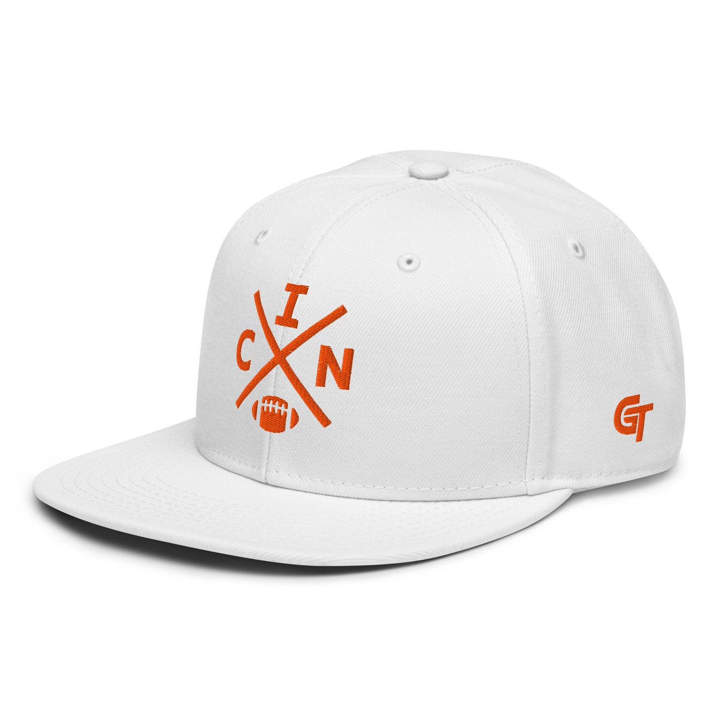 Cincinnati Football Snapback Cap Retro CIN Football Cross Hat