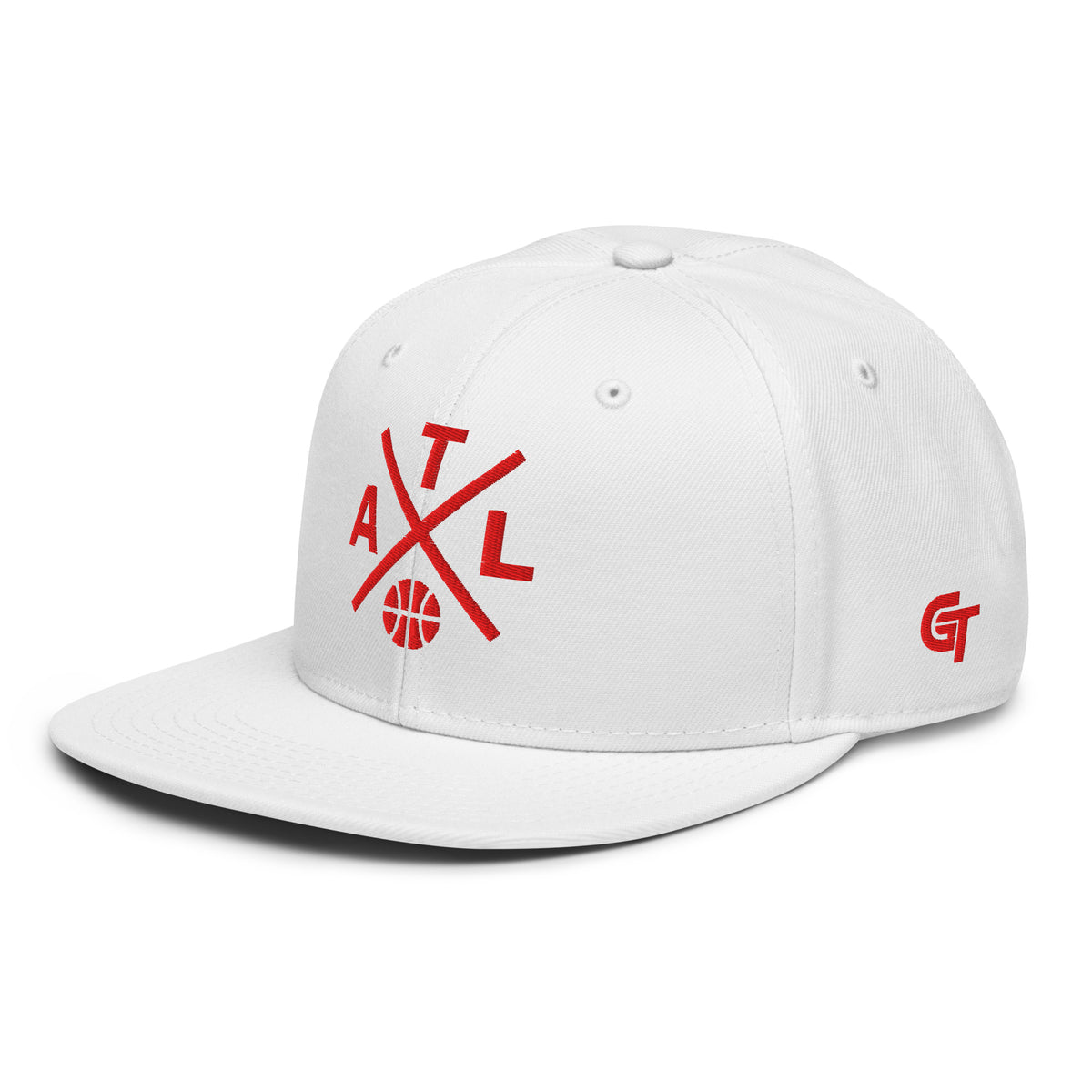 Atlanta Basketball Snapback Cap Retro ATL Basketball Cross Hat