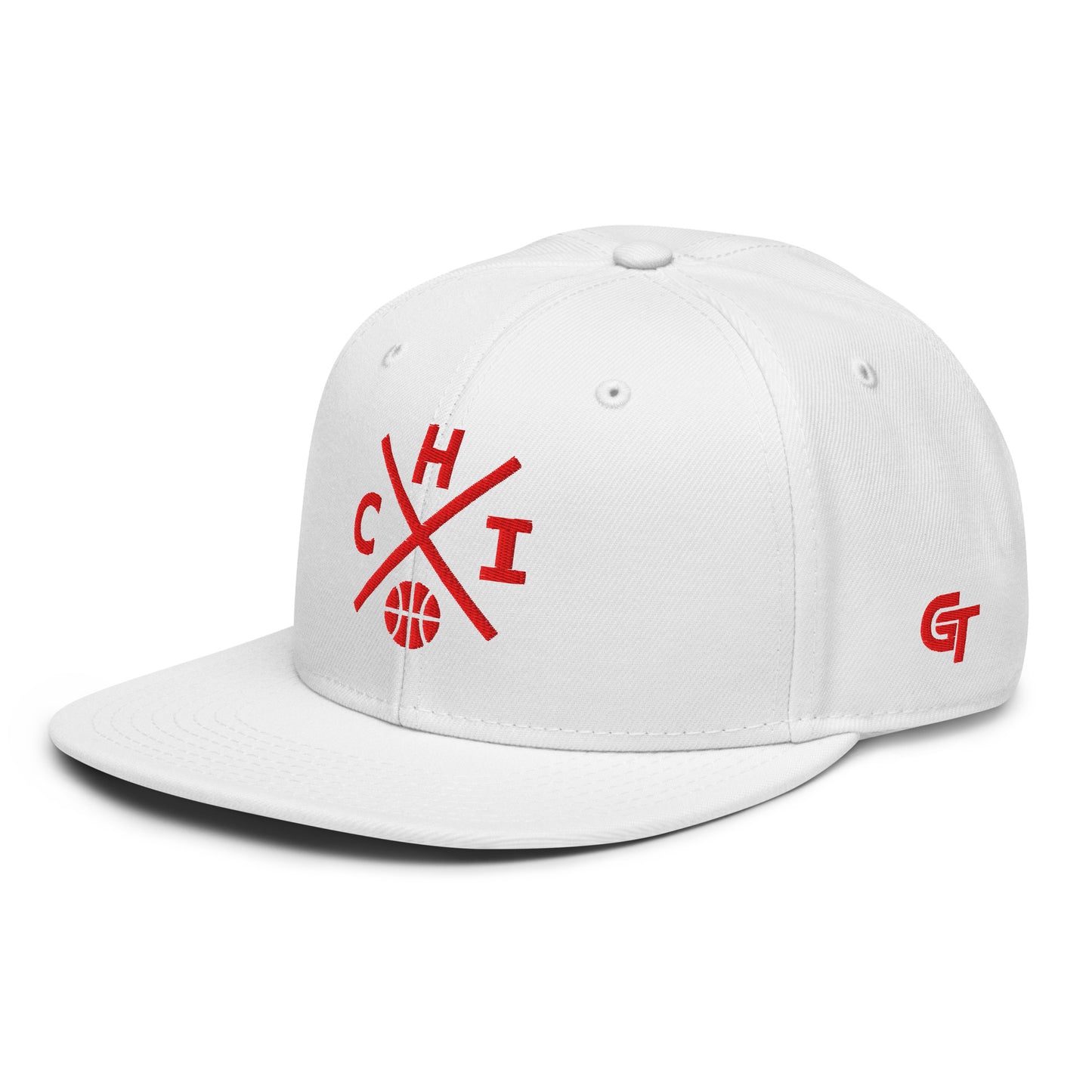 Chicago Basketball Snapback Cap Retro CHI Basketball Cross Hat