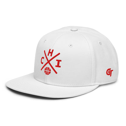 Chicago Basketball Snapback Cap Retro CHI Basketball Cross Hat