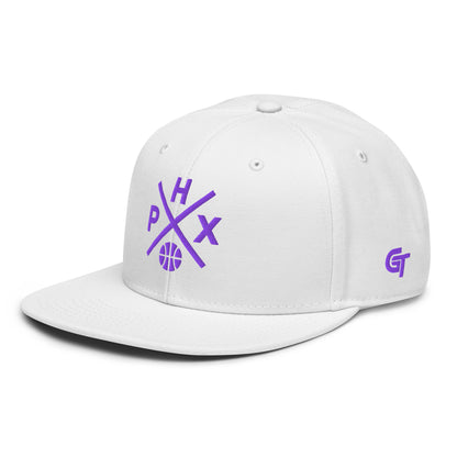 Phoenix Basketball Snapback Cap Retro PHX Basketball Cross Hat