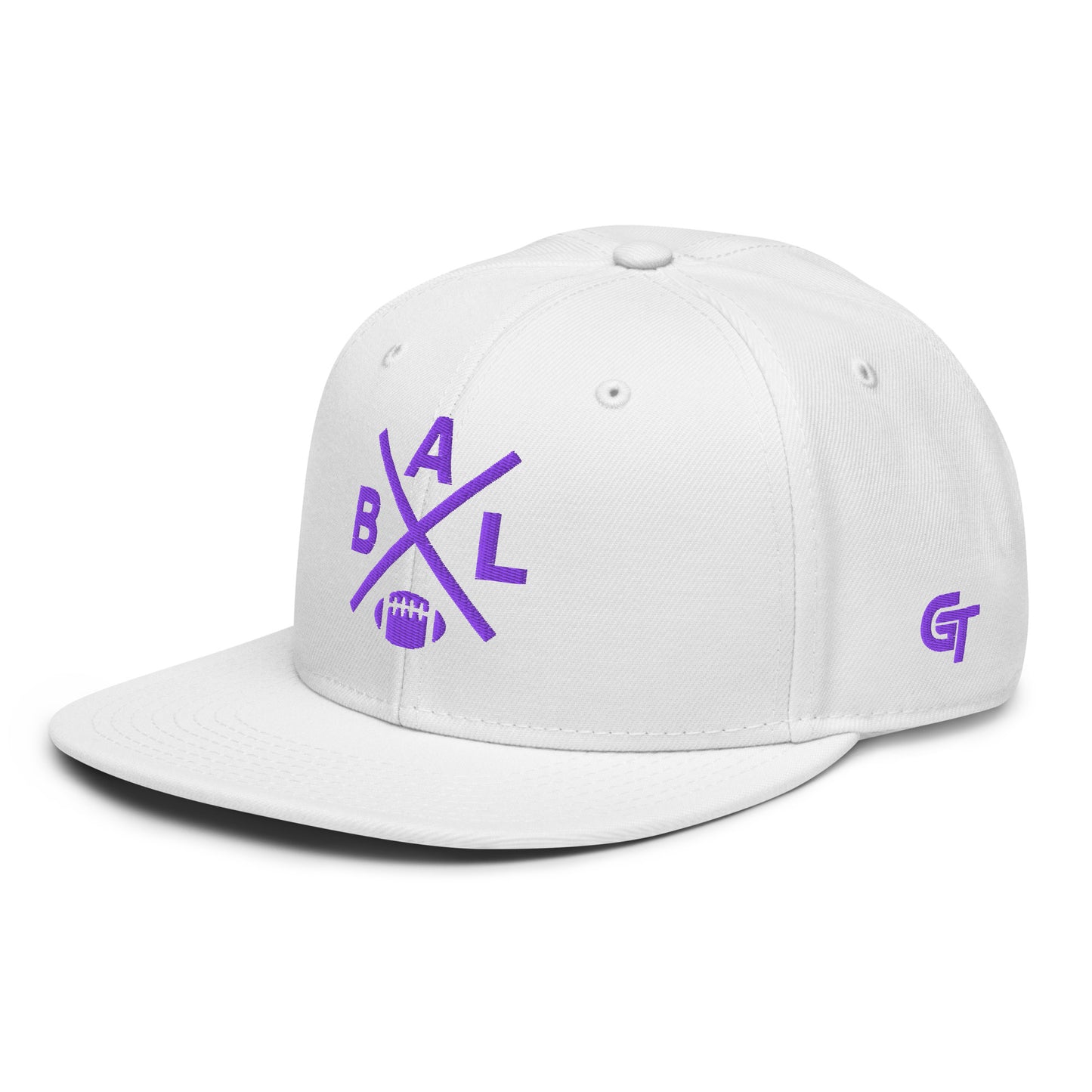 Baltimore Football Snapback Cap Retro BAL Football Cross Hat