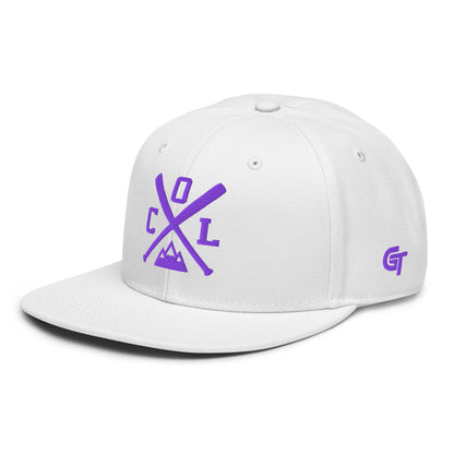 Colorado Baseball Snapback Cap Retro COL Baseball Bats Hat