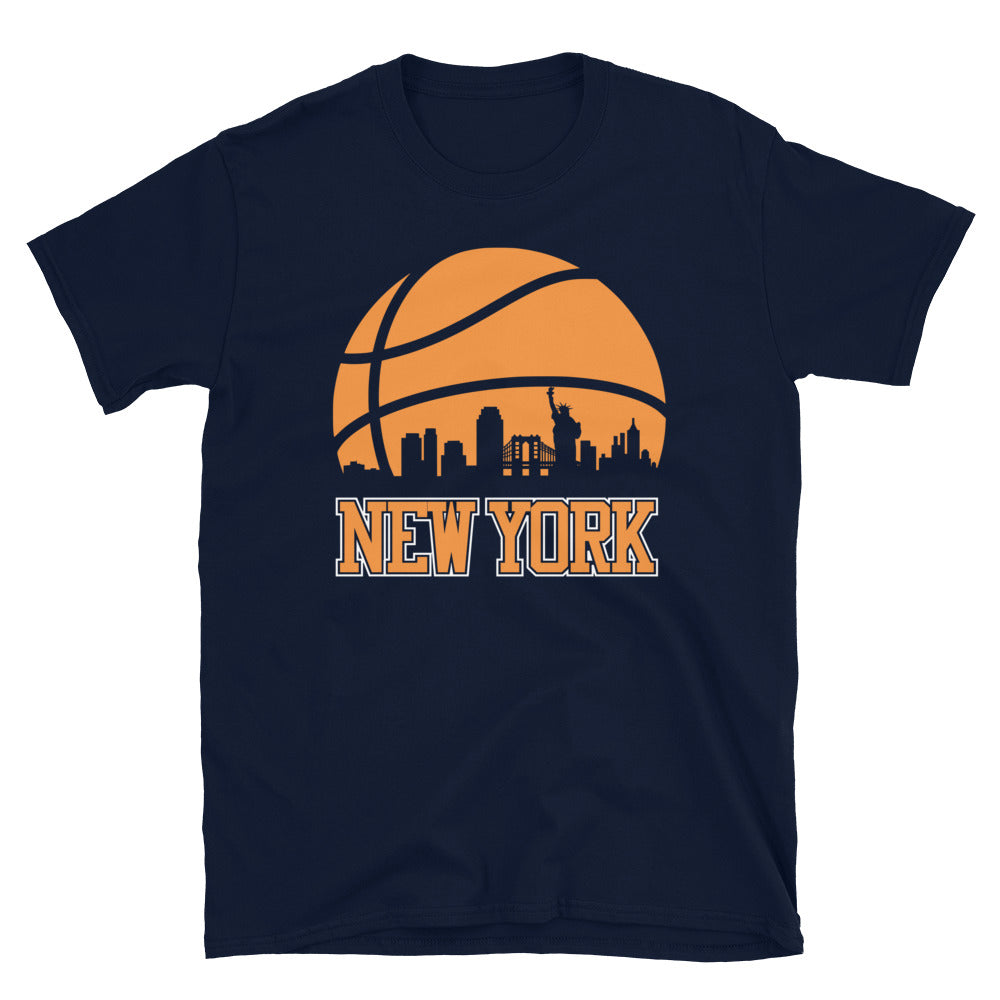 Retro New York Basketball NY Skyline T-Shirt