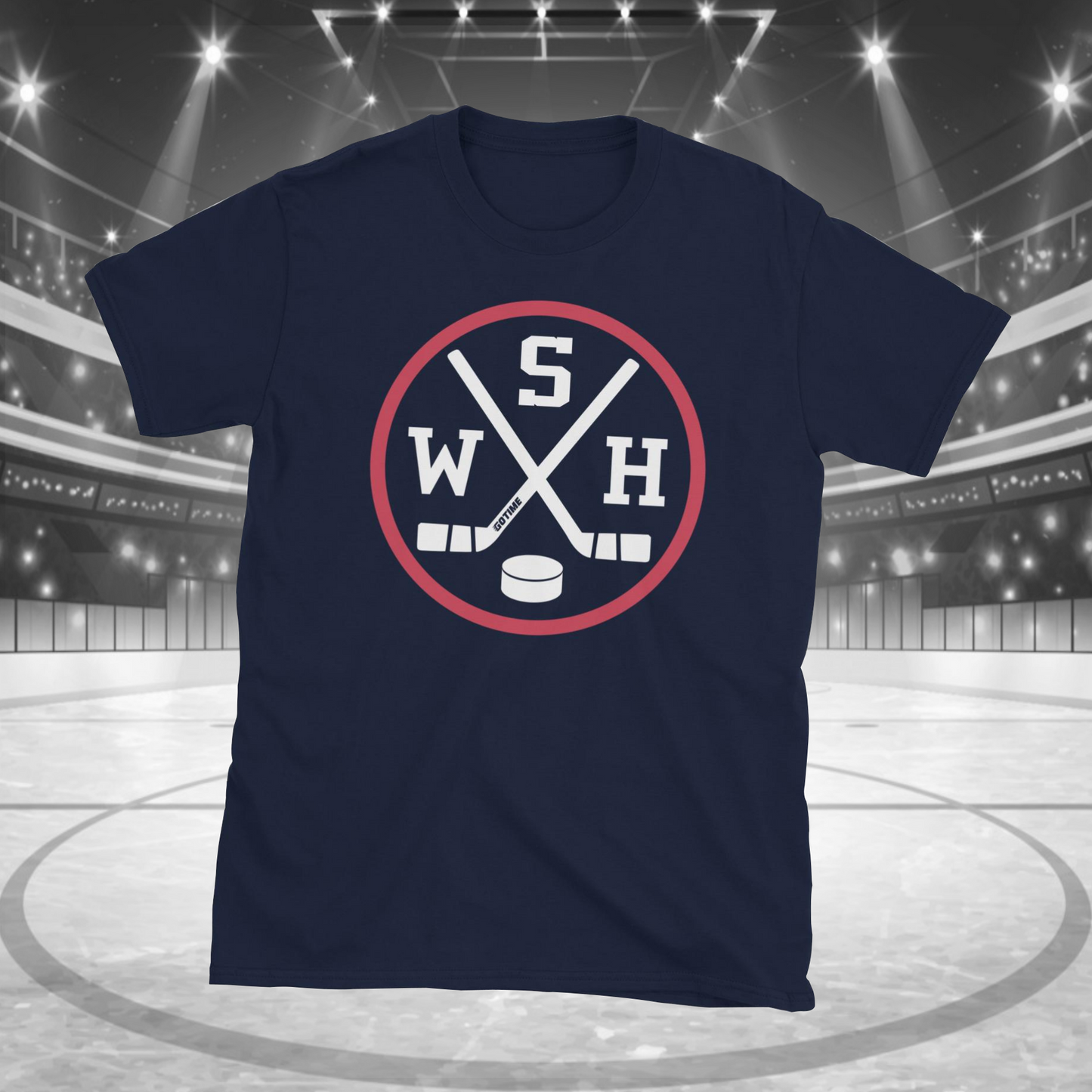 Retro Washington Hockey Emblem Vintage WSH T-Shirt